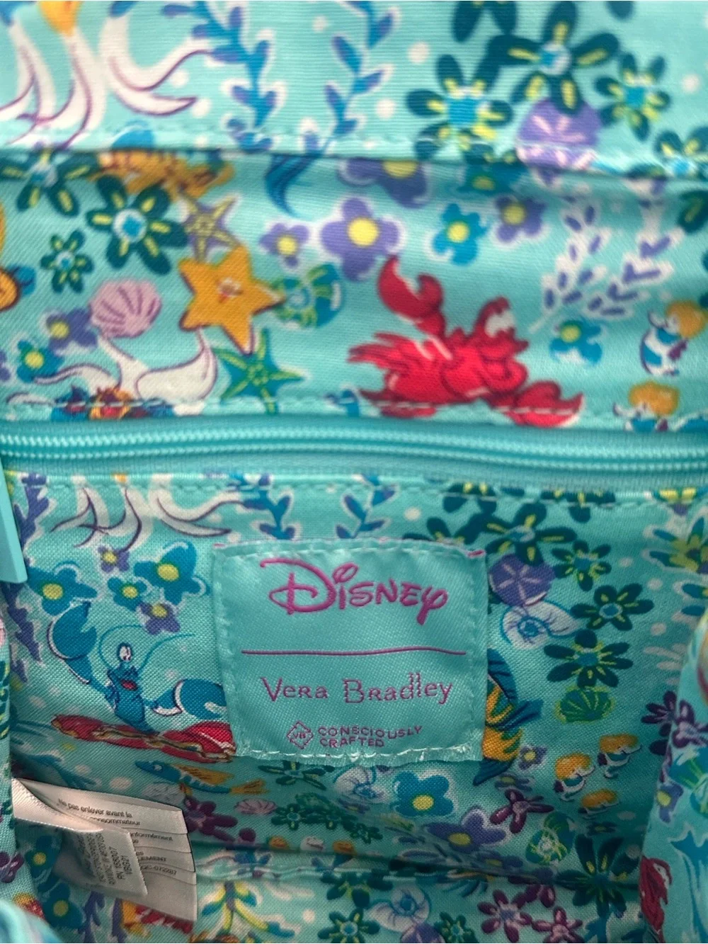 Vera Bradley x Disney The Little Mermaid mini backpack